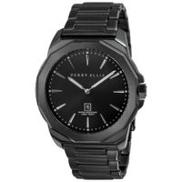 Reloj Perry Ellis Decagon 46 05006-02 Fecha Acero Inoxidable Negro