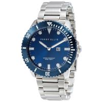 Reloj Perry Ellis Deep Diver 46 02006-02 Fecha Acero Inoxidable Dial Azul