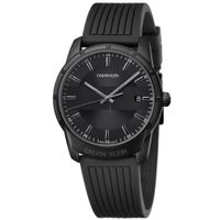Reloj Calvin Klein Evidence K8R114D1 Suizo Fecha Correa de Silicona Negro