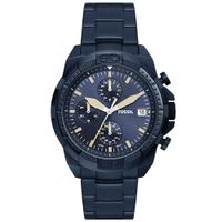 Reloj Fossil Bronson FS5916 Fecha Cronómetro Acero Inoxidable Azul