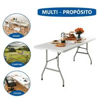 Mesa Plegable Portátil Tipo Maletín Multiproposito 180cm COD Z-180C