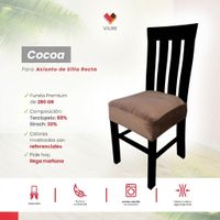 Funda de asiento en tela de terciopelo - Cocoa