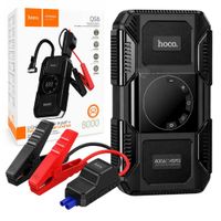 Arrancador De Batería Hoco QS6 Con Inflador Portátil Power Bank Y Linterna De Emergencia 150 PSI