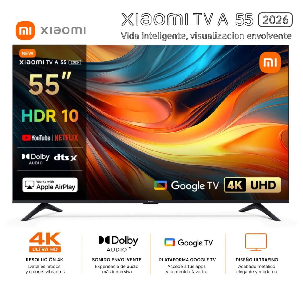 Televisor Smart TV 55'' UHD 4K XIAOMI GoogleTV 2026