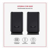 Parlante Cybertel 2.0 Storm Cyb S201 Usb 2.5 Rms 6w.