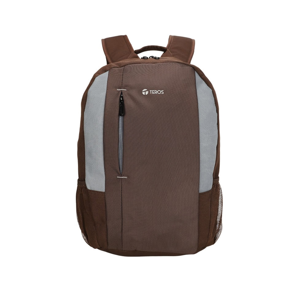 Mochila Teros TE-9040BR para Notebooks de hasta 15.6 Pulgadas Color Marron Gris