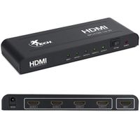 ADAPTADOR XTECH HDMI SPLITTER 1 INPUT TO 4 OUTPUTS -- XHA-410