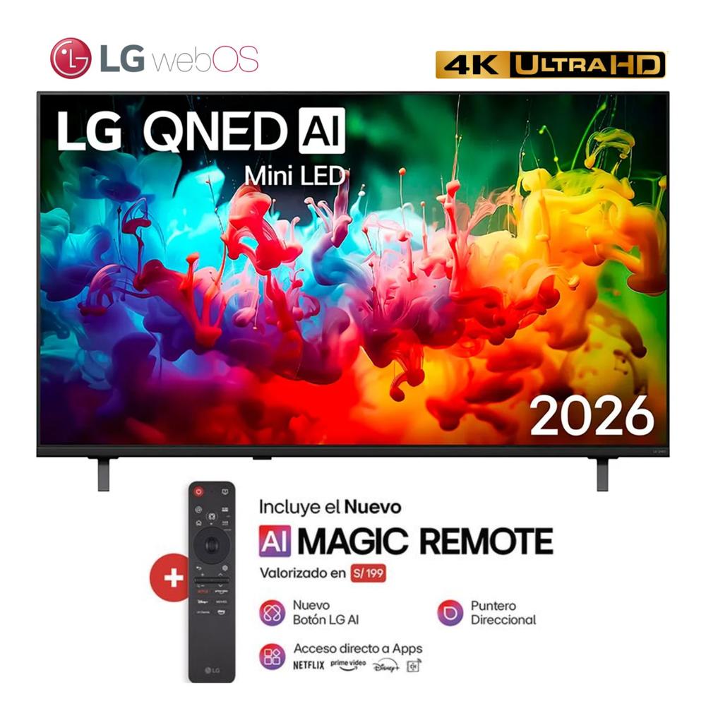 Televisor Smart TV LG 50'' QNED MiniLED UHD 4K 50QNED70BSA 2026