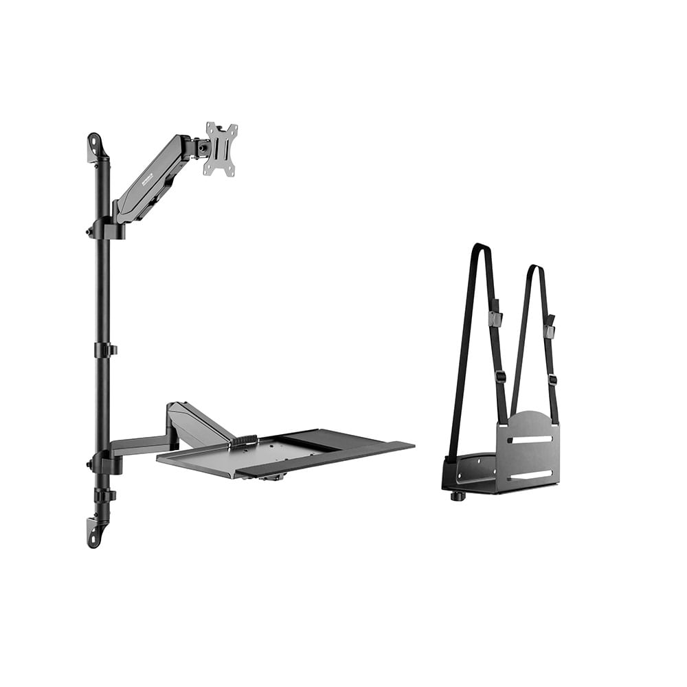 Soporte de pared y bandeja SpeaKa Professional SP-MM-710 para teclado y para monitor