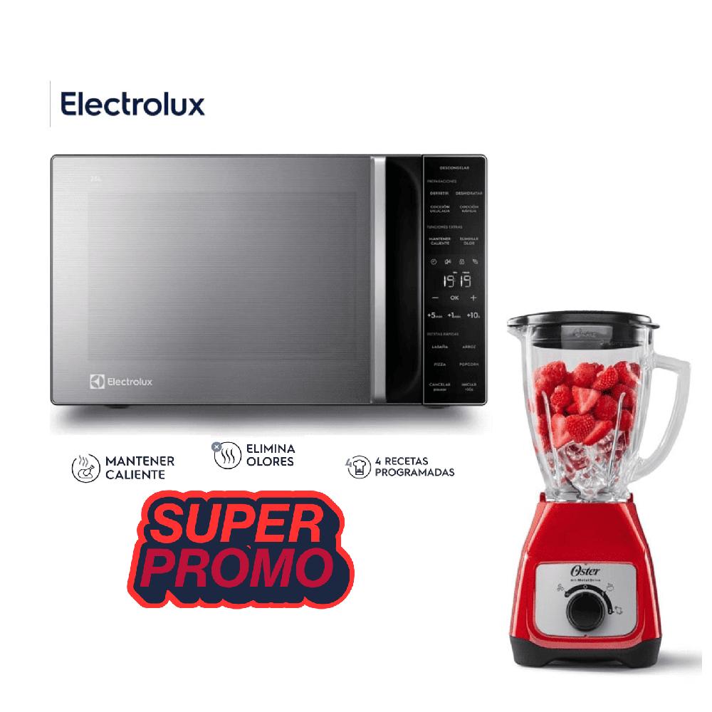 Licuadora Oster Picahielo 800 W 1.5 Litros BLSTKAG-RRD - Microondas Electrolux 25 lt  EMDY25S2MXM