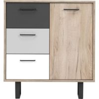 Cómoda Moderna Fernan 80 cm Multicolor RyR MUEBLES