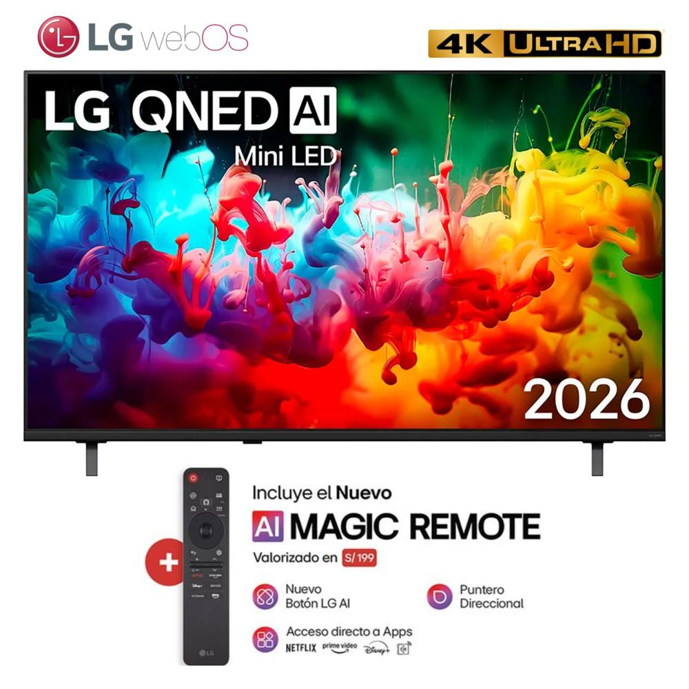 Televisor Smart TV 75'' LG QNED MiniLED UHD 4K WebOS 75QNED65BSA 2026