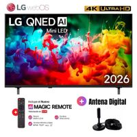 Televisor Smart TV 75'' LG QNED MiniLED UHD 4K WebOS 75QNED65BSA 2026 - Antena Digital