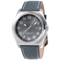 Reloj Perry Ellis Memphis 04010-01 Fecha Correa de Cuero y Dial Gris