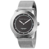 Reloj Perry Ellis New Slim Line 11002-04 Acero Inoxidable Dial Gris Oscuro