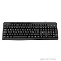 Teclado Xtech XTK-140S USB Cableado Español Negro 105 Teclas y 9 Multimedia