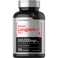 Longjack Tongkat Ali 120 Cápsulas Suplemento para el rendimiento masculino extremo