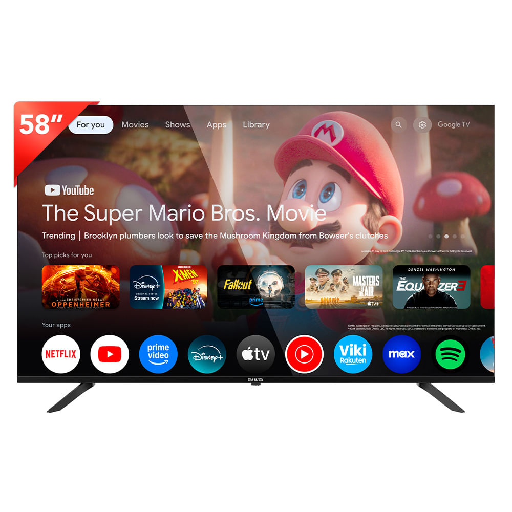 Smart TV AIWA 58 Google TV 4K QLED AW58B2Q