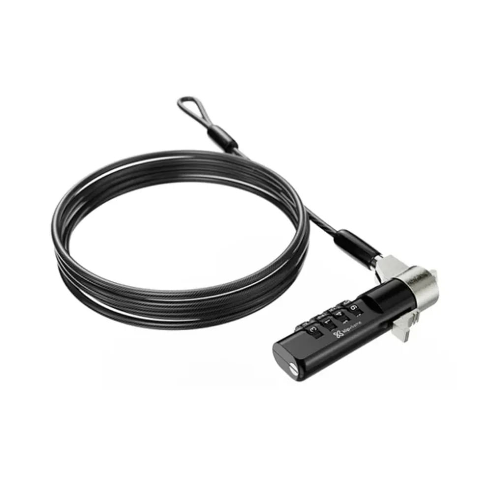 Klip Xtreme Cable de Seguridad Bolt C para Laptop con Combinación de 4 Dígitos - KSD-360