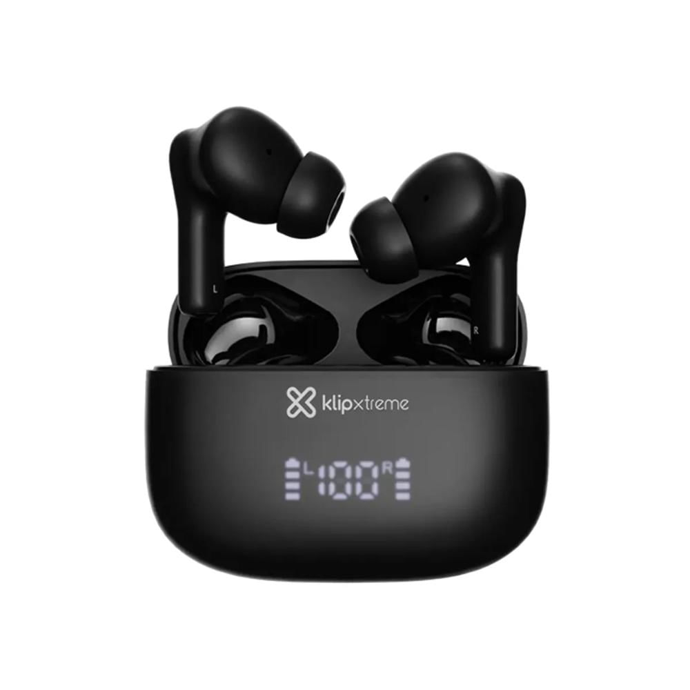 Klip Xtreme Audífonos Bluetooth EdgeBuds Ultra ANC Híbrido ENC IPX4 Negro - KTE-850BK