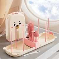 Set de Cepillos Para Biberón Portátil Nubi Rosado 97RS10