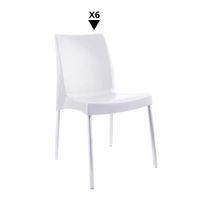 Pack De 6 Sillas Ada Blanco - Ziyaz