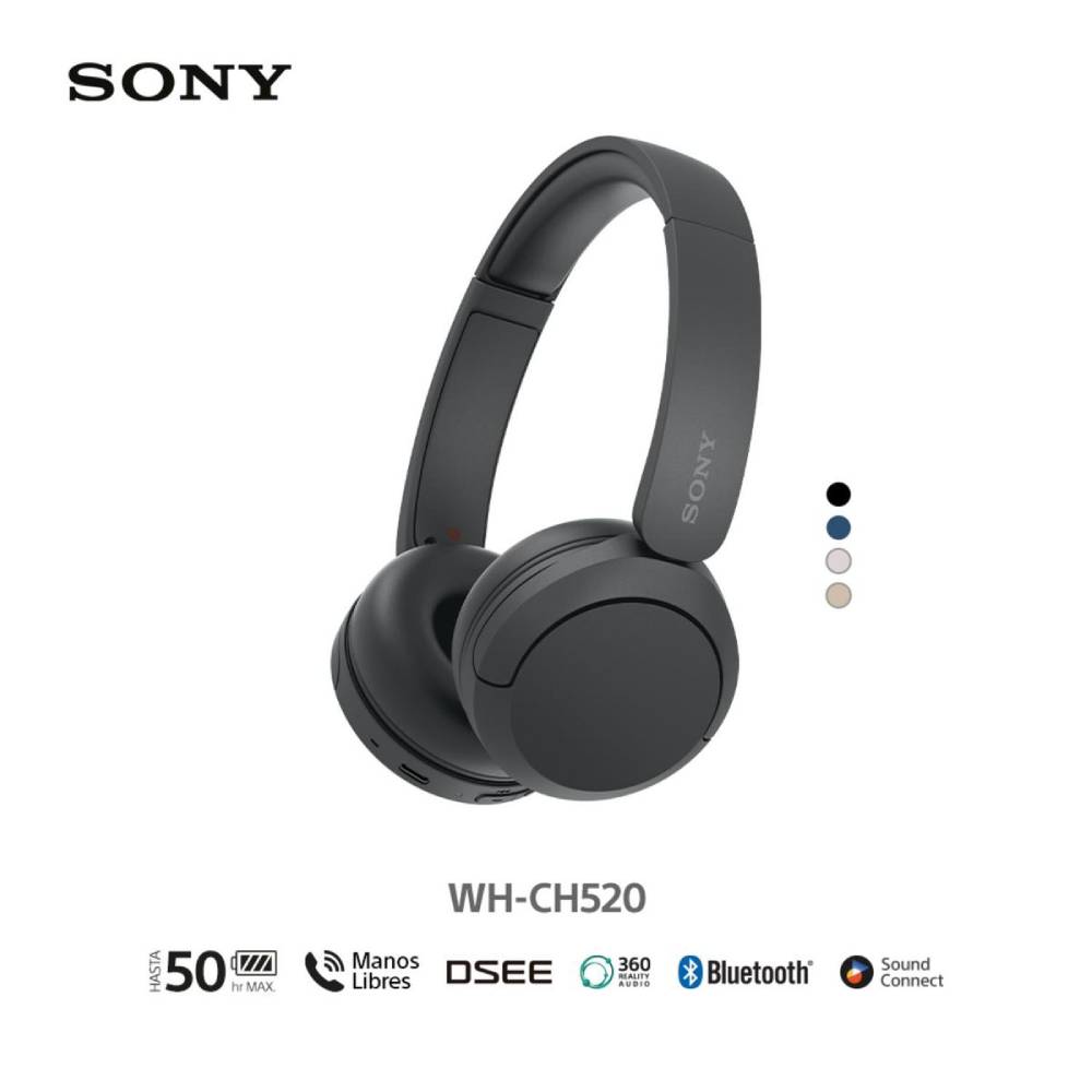 ony Audífonos Bluetooth WH-CH520 Negro