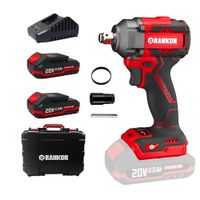 Llave De Impacto 20v Encastre De 12 350nm Rankor Brushless RLIW20001