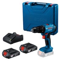 Taladro Percutor Bosch GSB 183-LI + kit 2 Baterias 2Ah y cargador