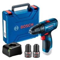 Taladro Atornillador Bosch Gsr 120 Li 12v + 2 Baterías y Cargador
