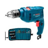 Taladro Percutor 550W + Set de Accs. 34 pzs Bosch GSB 550 RE