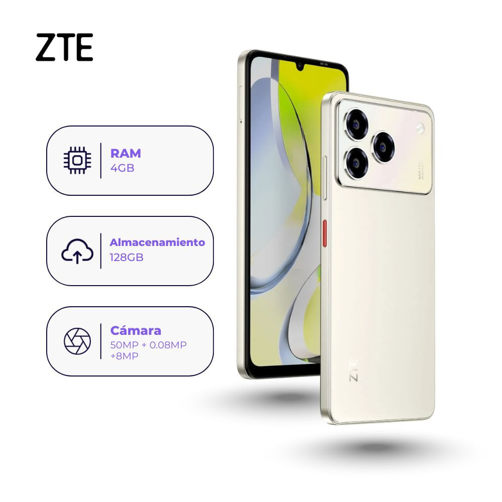 ZTE Blade A56 Pro 128GB 4GB Ram Dorado