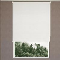 Cortina Tipo Roller Blackout Fiber Blanco 150 x 250 cm