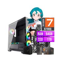 COMPUTADORA PC GAMER AMD RYZEN 7 8700G RAM 64GB SSD 1TB