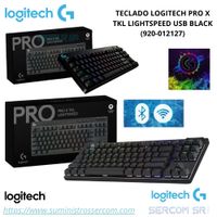 TECLADO LOGITECH PRO X TKL LIGHTSPEED USB BLACK