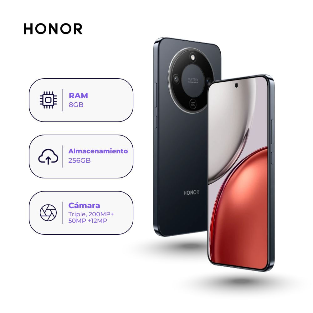 Honor X9d 256GB 8GB Ram Negro Medianoche