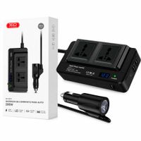 Inversor De Corriente XO CZ011 200W Para Auto Con USB Y USB-C