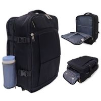 Mochila Viajera Kengar Modelo Trendy - Negro