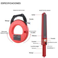 DETECTOR DE BLOQUEO DE TUBERIAS CON SENSOR CABLE 30M