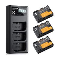 Cargador Triple KF Concept y 3 Baterias LP-E6NH - KF28.0039