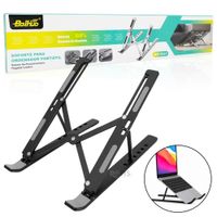 Soporte Para Laptop Negro De Aluminio Plegable Con 6 Niveles Ajustables