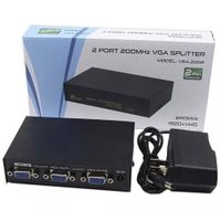 Splitter VGA 2 Puertos 200MHz 1920 x 1440 30 Metros