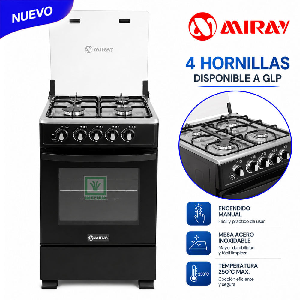 Cocina a Gas IRIS PLUS 4 Hornillas