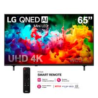 Televisor LG 65 QNED Mini LED AI 4K Smart Tv 65QNED65BSA Magic Remoto