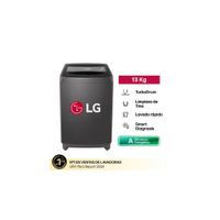 Lavadora LG 13Kg Carga Superior WT13BVTB Negro