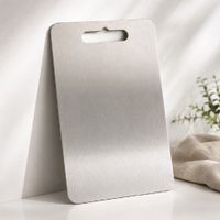 Tabla De Picar Acero Inoxidable 34 - 23 Cm Diseño Premium
