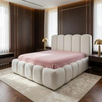 Cama Box Amira King Natural Tarima y Cabecera TU MESITA