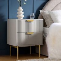Velador Moderno Marse Taupe RR Muebles