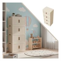 Ropero Plegable Beige 4 Niveles Organizador de Ropa y Accesorios YLigas Regalo