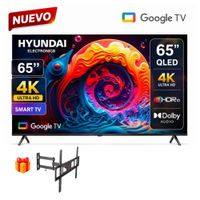 Televisor Hyundai 65 HYLED6513QG 4K QLED MAS Rack GIRATORIO